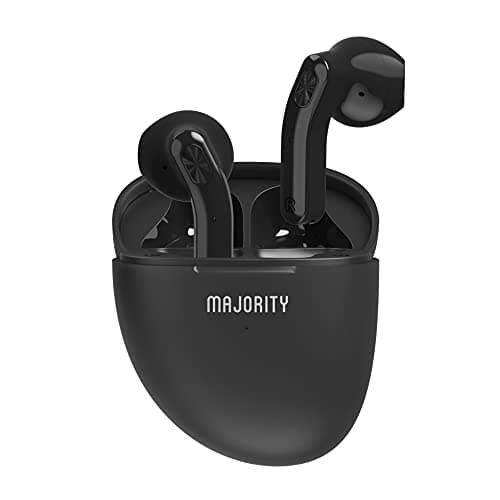 Image of MAJORITY Onyx Wireless Earphones | Bluetooth Earbuds | Ideal for Workout, Gym, Running and Sport, Black