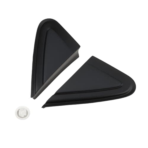Image of SG Store 2pcs Left Right Wing Mirror Triangle Covers with Clips 6Q0853273A 6Q0853274A Compatible with VW Polo 06-10