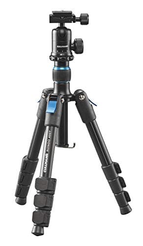 Image of Cullmann - 52220 - Rondo 400T RB6.5 travel tripod with ball head, load capacity 3kg, pack size 28cm, extension height 89cm,black