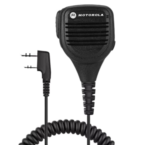 Image of Portable Handheld Speaker Mic for Walkie Talkie, 3.5mm Headphone Jack Speaker Mic Hand Radio Shoulder Mic with Steel Belt Clip for GP88S, GP2000, GP88, GP3688