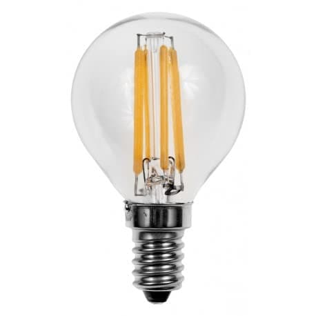 Image of 4 watts = 40 watts Filament LED Round Golf Light Bulb SES E14 Small Screw in Cool White 4000K Packs of 2-12 Status (Pack of 3)