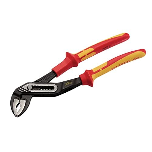 Image of Draper 94640 XP1000 VDE Water Pump Pliers, 250mm, Red and Yellow, One Size