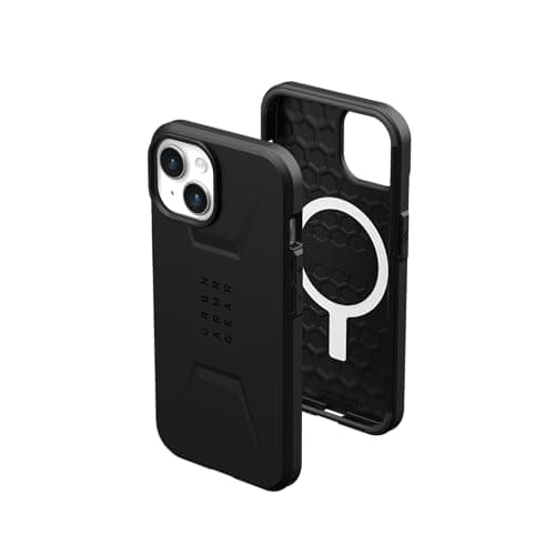 Image of URBAN ARMOR GEAR UAG Case Compatible with iPhone 15 Plus Case 6.7" Civilian Black Built-in Magnet Compatible with MagSafe Charging Rugged Military Grade Dropproof Protective Cover