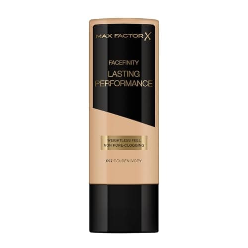 Image of Max Factor Lasting Performance Liquid Foundation, Golden Ivory, Full Coverage, Flawless and Radiant Finish, Lightweight Formula, Smudge Resistant, Non Pore-Clogging, Fragrance Free, 35ml