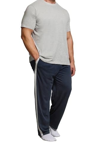 Image of BadRhino Big & Tall Blue Lightweight Lounge Joggers - Men's - Plus Size Curve