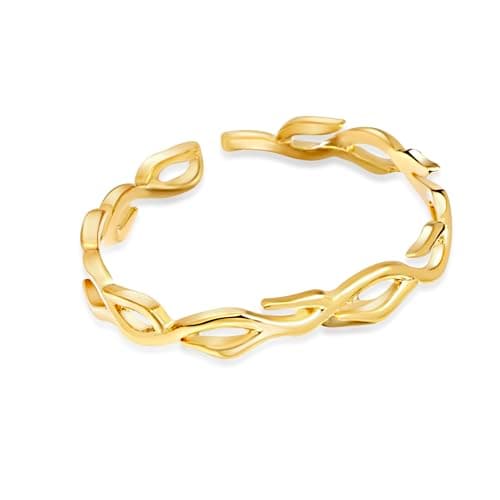 Image of The Hunger Games Finnick Bracelet Gold Fire Bangle From Catching Fire, 10 inch, Metal