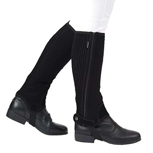 Image of Dublin Easy-Care Half Chaps II, Black, Childs Large