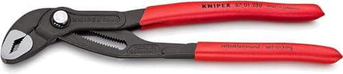 Image of KNIPEX Cobra High-Tech Water Pump Pliers Self-Service Card with Non-Slip Plastic Coating 250 mm, 87 01 250 SB