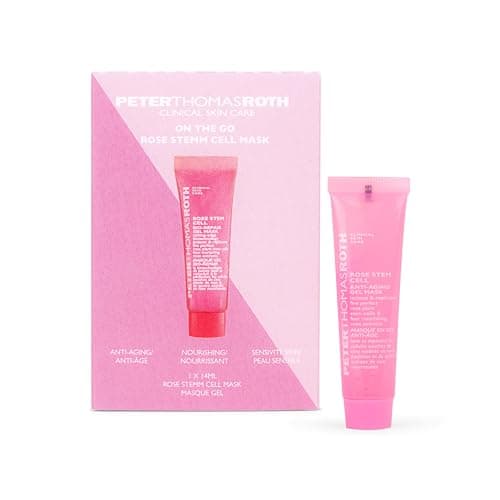 Image of Peter Thomas Roth – On The Go Set Rose Stem Cell Gel Mask 14 ml – Anti-Aging Cooling Gel Face Mask with Rose Stem Cells & Extracts – For Smooth, Youthful & Hydrated Skin – Travel Size