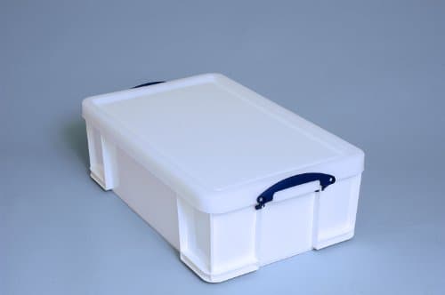 Image of Really Useful Box Plastic Storage Box 50 Litre White Strong