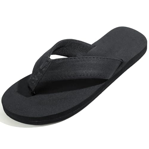 Image of Anmerl Flip Flops for Women & Men - Comfort Lightweight Flat Thong Sandals with Breathable Fabric Straps, Non-Slip Beach Pool Slides for Summer Indoor Outdoor