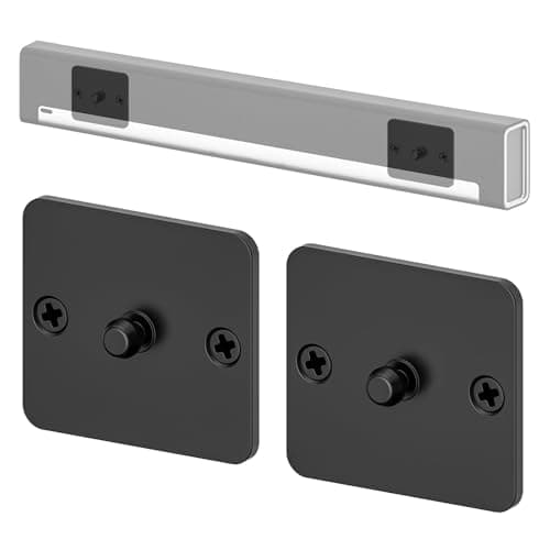 Image of Dinghosen Soundbar Wall Mount Bracket for Sonos Playbar Metal Mount for Sonos Playbar Wall Bracket Easy to Install, Black