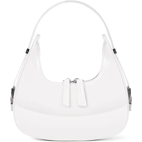 Image of YingStar Shoulder Bags for Women Ladies, Clutch Hobo Underarm Crescent Bag with Zipper, Small Tote Handbag Y2k Half Moon Dumpling Bags, Leather Shoulder Handbag Women Satchel Handbags for Shopping