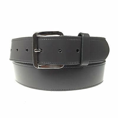 Image of BULLET 69 MENS WOMENS 1.5" REAL LEATHER GENUINE MADE IN ENGLAND JEANS 40MM WIDE BELT B523[Grey,Large 36"-40",1.5" Silver]