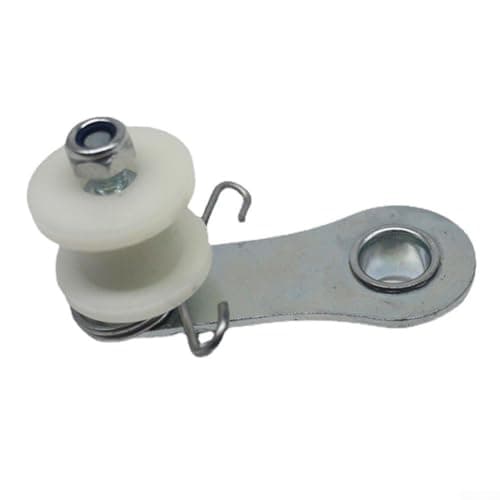 Image of Motorcycle Chain Tensioner Roller Guide with Torsion Spring for ATV 110cc / 125cc / 140cc – ABS + Iron Construction, Quick-Install Chain Guard for(White)
