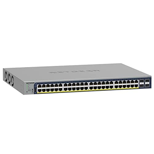 Image of NETGEAR 52-Port PoE Gigabit Ethernet Smart Switch (GS752TP) - Managed, Optional Insight Cloud Management, 48 x PoE+ ,380W, 4 x 1G SFP, Desktop or Rackmount