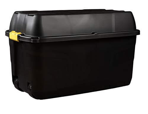 Image of Heavy Duty Large Storage Box with Lid, 175L – Lockable Storage Box Great for Indoor & Outdoor Storage – Storage Containers with Wheels by UK Business Supplies
