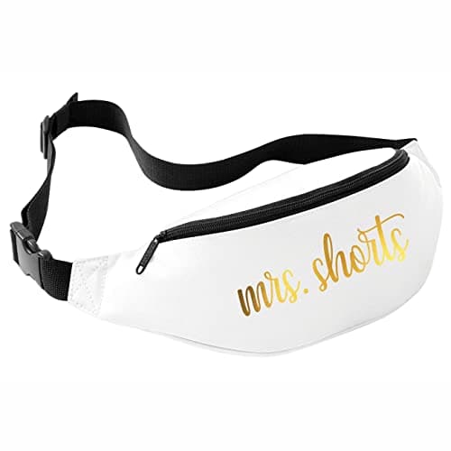 Image of Nametape Express Belt-Bum Bag/Fanny Pack - Stay organised and Stylish on-The-go with This Personalised Money Belt fastival Bag Hip Purse Printed with Name (White)