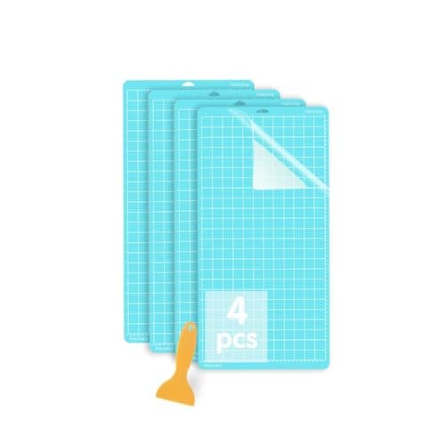 Image of Jerilla 4pcs Cutting Mat for Cricut 12x24 inch LightGrip Cutting Mats Set Adhesive Sticky Cutting Mats for Cricut Maker/Explore One/Air/Air 2 with Scraper