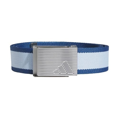 Image of adidas Women's REVERSIBLE STRIPED WEBBING BELT, white/wonder alumina, M