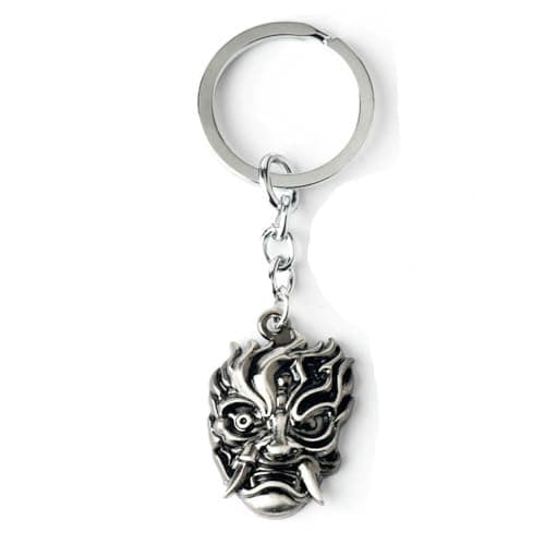 Image of JUSONGKWCP 2 Pcs Cyberpink2077 Keychain Necklace Game Cyberpink2077 Figure Cosplay Accessories Cool Metal Pendant Jewellery (necklace)