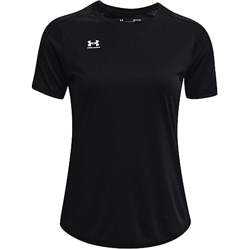 Image of Under Armour Womens Challenger Short Sleeve Training Top Black/White L