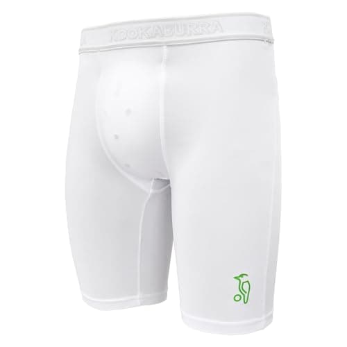 Image of Kookaburra Unisex Kb Compression Lite Cricket Skin Fit Shorts, White, M UK
