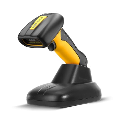Image of NETUM Upgraded QR Industrial Bluetooth Barcode Scanner with Charging Dock, Wireless 2D 1D Bar Code Reader 2600mAh Drop Protection Shock Dust Proof Hands Free for Windows Mac Android iOS (NT-1202W)