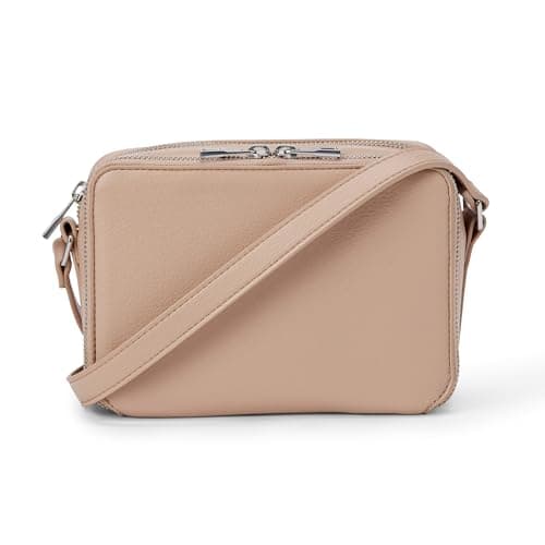 Image of Amazon Essentials Women's Crossbody Camera Bag, Beige, One Size
