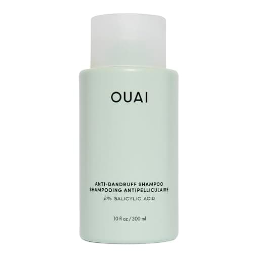 Image of OUAI Anti-Dandruff Shampoo - Soothing Salicylic Acid Shampoo for Flaky, Dry and Itchy Scalp - Reduces Itching, Redness and Irritation - Sulfate Free Scalp Care - 300ml