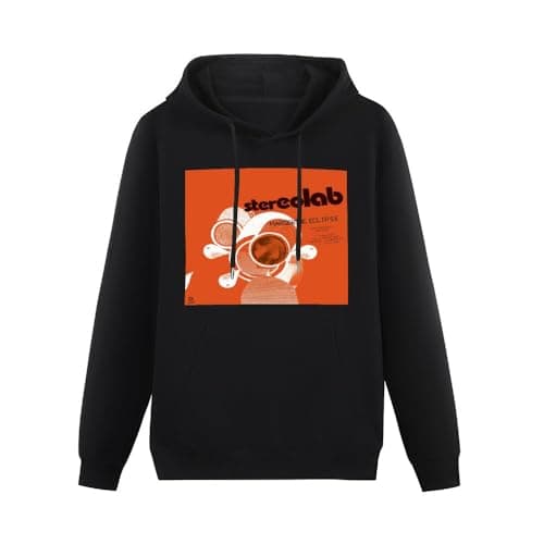 Image of Doctor Li Stereolab Margerine Eclipse Vinyl Cd Cover Hoody Unisex Long Sleeve Hooded with Pocket Black L
