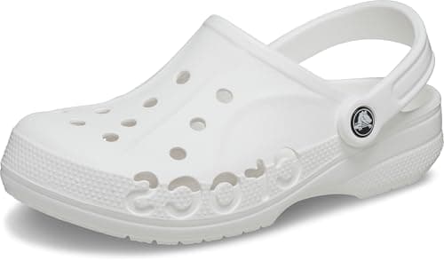 Image of Crocs Unisex Baya Clogs, White,6 UK Men/ 7 UK Women