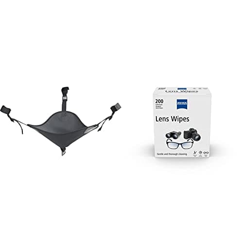 Image of VANGUARD VGTSBM Alta Stone Bag - Medium, Black, 1.0 cm*35.5 cm*35.0 cm & ZEISS Lens Wipes, Lens Cleaner for Glasses, Cameras & Binoculars, Individually Packed Single Use Disposable Cloths in Sachets
