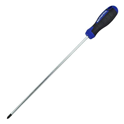 Image of Faithfull FAISDPZ2L Soft-Grip Long Reach Screwdriver Pozidriv PZ2 x 250mm