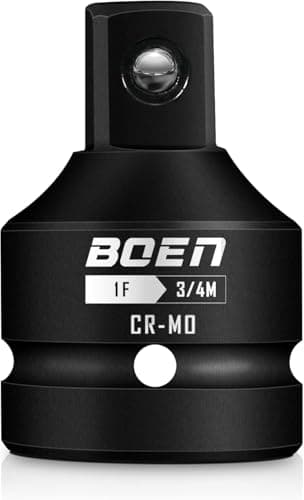 Image of Mr.wintek 1" F to 3/4" M Impact Socket Adapter, Cr-Mo Steel,Socket Adapter Set for Impact Driver Conversions