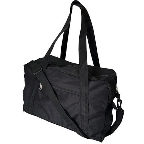 Image of Dafape 25L Gym Duffel Bag, Weekender Overnight Bag Carry on Bag Luggage Bag for Travel Sports Yoga Hiking Camping Men Women (Black)