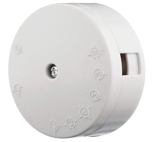 Image of U-Trade Junction Box – 5 Amp, 20 Amp or 30 Amp with 4 Terminals | Electrical Cable Connection Box for Safe and Secure Wiring – Round White. (5 Amp)