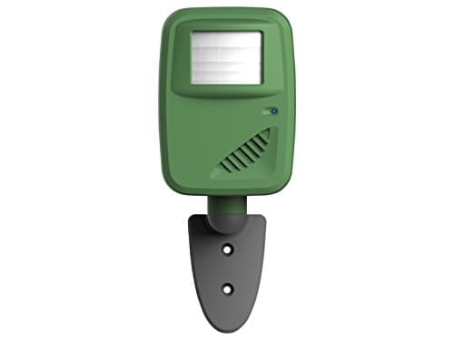 Image of Pest-Stop Ultrasonic Outdoor Cat Repeller – Battery Operated Motion Sensor Deterrent for Gardens – Adjustable Frequency – Wall Mount & Ground Spike – Range up to 15 Metres