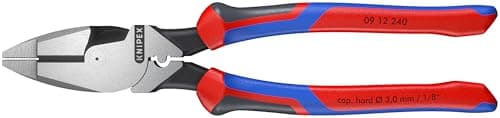 Image of KNIPEX Lineman's Pliers American Style with Comfort Handles 240 mm, 09 12 240