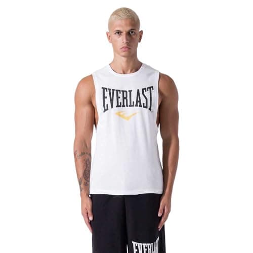Image of Everlast Logo Sleeveless T-Shirt M White