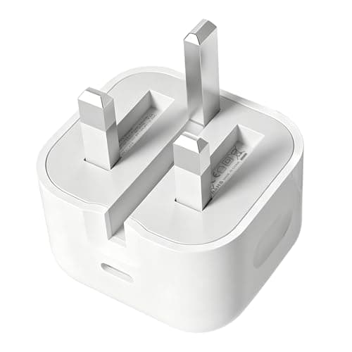 Image of 20W USB-C Power Adapter Plug UK Fast Charge Apple i Phone 17 16 15 14 Charger Plugs USBC Fast Charging for i Phone 17 Pro Max 16e 16 Plus Pro Max 13 12 11 iPad 5th-10th A16,Fold Type C Port Head