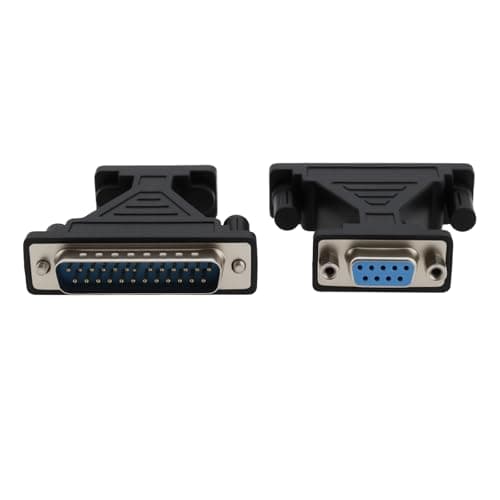 Image of ECSiNG 2Pcs DB9 Female 9-Pin to DB25 Male 25-Pin Serial Adapter For Computers Digital Cameras Barcode Printers