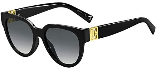 Image of Givenchy GV7155/G/S 807 Black GV7155/G/S Round Sunglasses Lens Category 3 Size 53mm