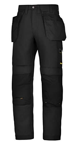 Image of Snickers 62010404046 Size 46 "Allroundwork" Work Trousers with Holster Pockets - Black