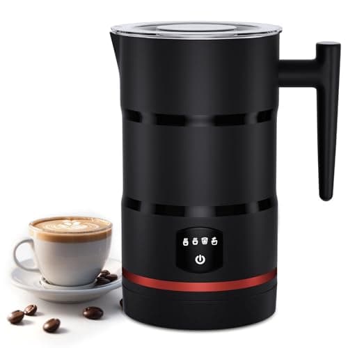 Image of Milk Frother, Milk Frother Electric, Coffee Frother, Frother, Milk Steamer, Hot Chocolate Maker, Milk frothers, Velvetiser (Black)