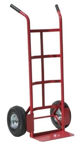 Image of Bristol Tool Company Puncture Proof Sack Truck- 200kg Capacity | Heavy Duty Trolley with Large Solid Loading Plate & Puncture-Proof Wheels | Strong Tubular Steel Construction, Ideal for All Work Types