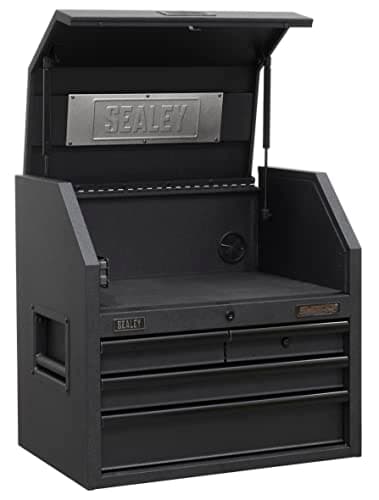 Image of Sealey AP2704BE 4 Drawer 660 mm Topchest with Soft Close Drawers and Power Strip