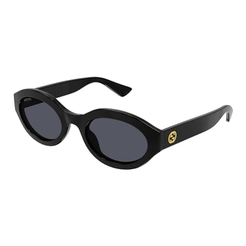 Image of Gucci Grey Oval Ladies Sunglasses GG1579S 001 53
