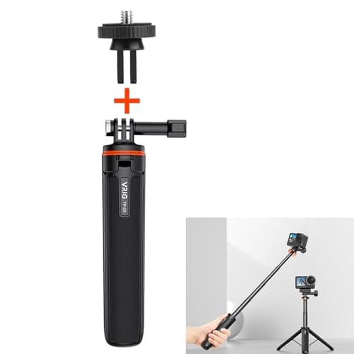 Image of LICHIFIT Extendable Tripod Selfie Stick for DJI OSMO POCKET 3 / Action 4 Length Adjustable Extension Rod with Gimbal for Insta360 ONE X3 / X2 Action Camera Base Bracket Mount Holder Accessories