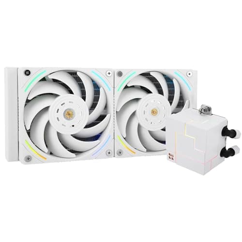 Image of Thermalright Core Matrix 240 White CPU Liquid Cooler,Efficient PWM Controlled Pump 3000RPM,TL-K12W series PWM Fan×2,for AMD AM4/AM5,Intel 1150/1151/1200/1700/2011